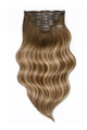 Brondie - Deluxe 18" Silk Seamless Clip In Human Hair Extensions 180g :Rooted: